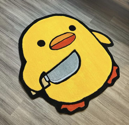 Tapis Tufting fait main – Canard jaune meurtrier